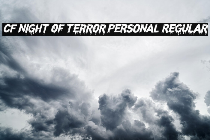 CF Night of Terror PERSONAL Regular Example 1