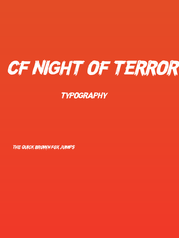 CF Night of Terror PERSONAL Regular Poster