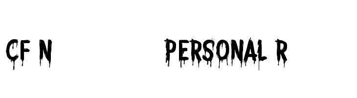 CF Nightmare PERSONAL Regular Font