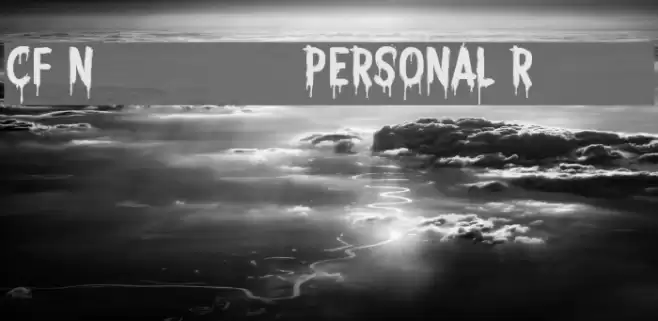 CF Nightmare PERSONAL Regular Font examples