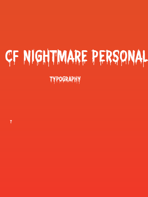 CF Nightmare PERSONAL Regular Poster