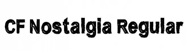CF Nostalgia Regular  تنزيل الخطوط