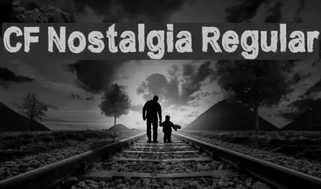 CF Nostalgia Regular خط examples