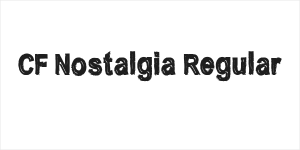 CF Nostalgia Regular Logo