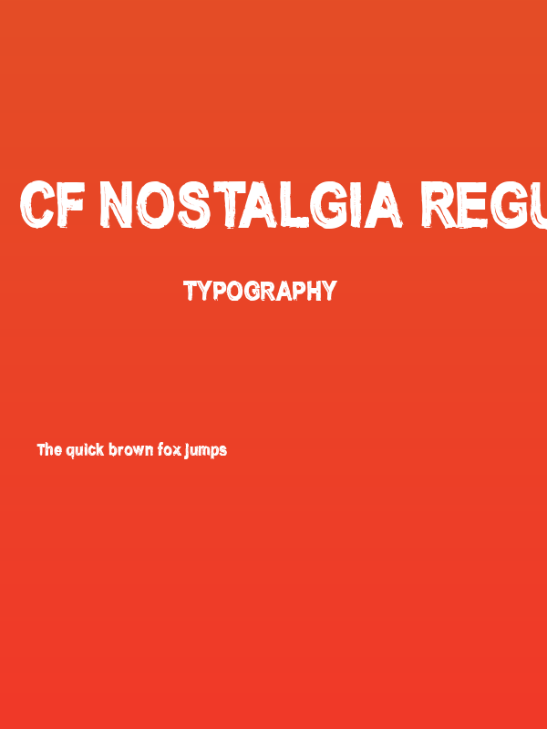 CF Nostalgia Regular Poster
