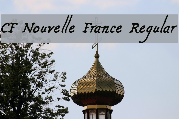 CF Nouvelle France Regular Font examples