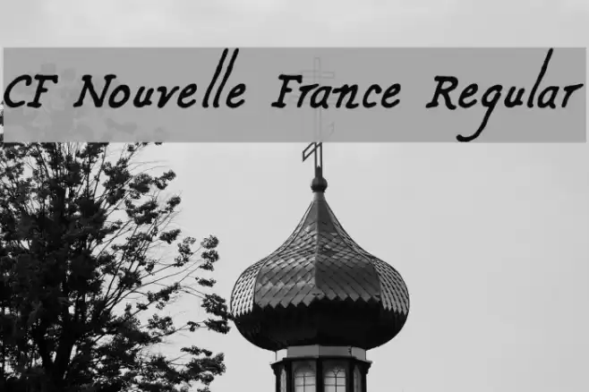 CF Nouvelle France Regular Schriftart examples