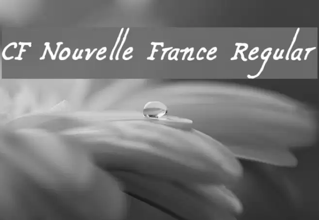 CF Nouvelle France Regular Schriftart examples