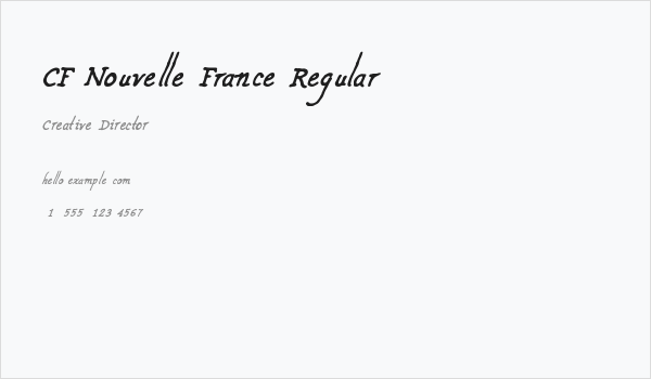 CF Nouvelle France Regular Business Card