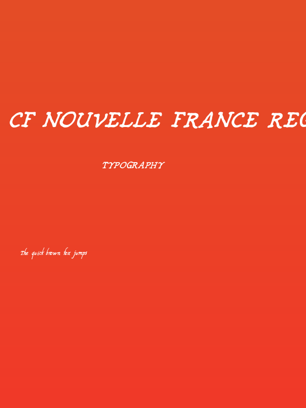 CF Nouvelle France Regular Poster