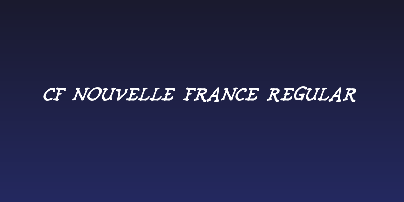 CF Nouvelle France Regular Social Header