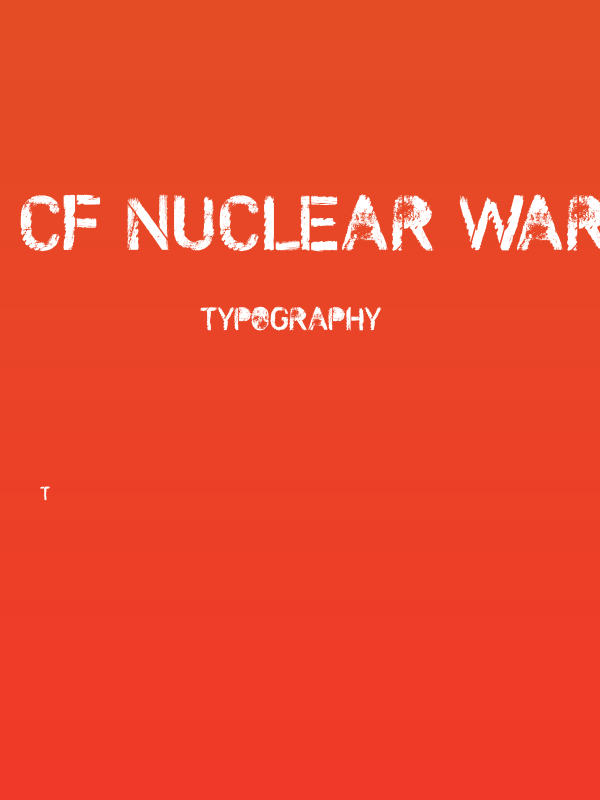CF Nuclear War Regular Poster