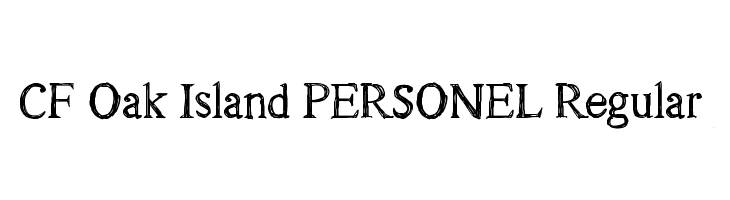 CF Oak Island PERSONEL Regular Font