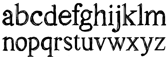 CF Oak Island PERSONEL Regular Font LOWERCASE
