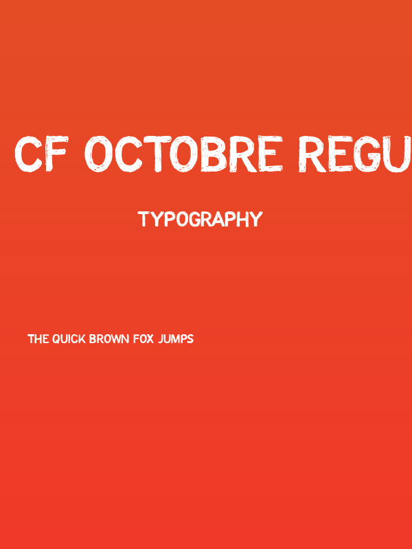 CF Octobre Regular Poster