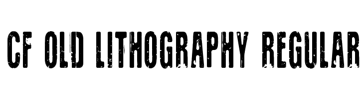 CF Old Lithography Regular  les polices de caractères gratuit tlcharger