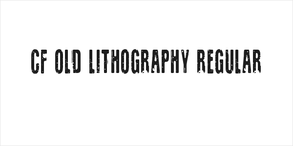 CF Old Lithography Regular Logo