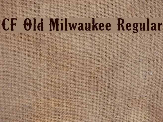 CF Old Milwaukee Regular Example 1