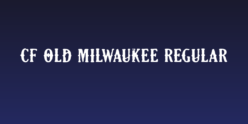 CF Old Milwaukee Regular Social Header
