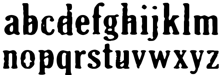 CF Old Milwaukee Regular Font LOWERCASE