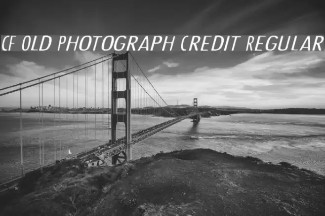 CF Old Photograph Credit Regular Font examples
