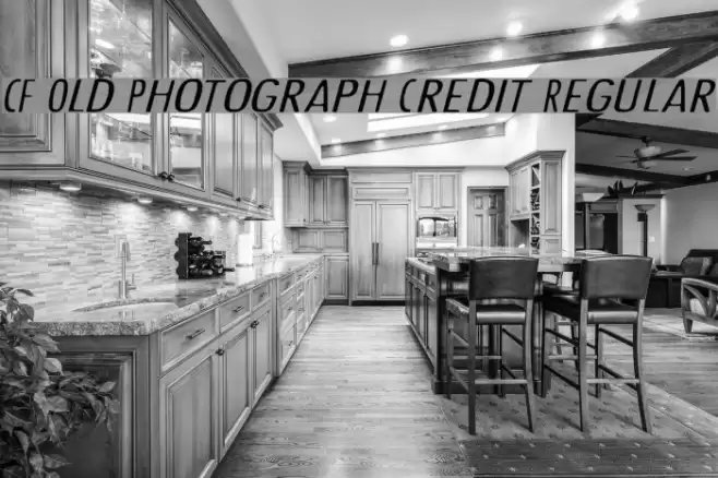 CF Old Photograph Credit Regular Font examples