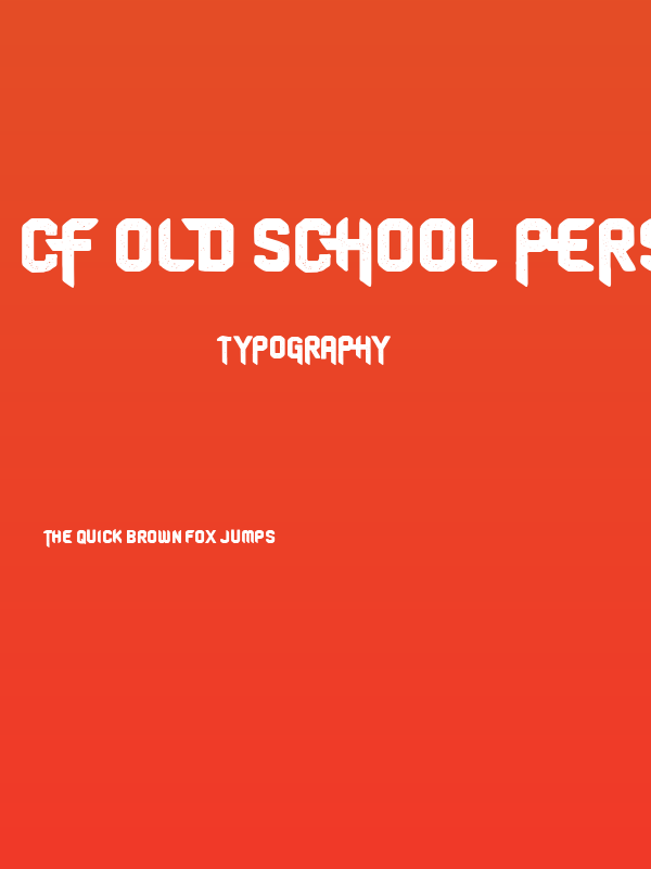 CF Old School PERSONAL USE Regular Poster