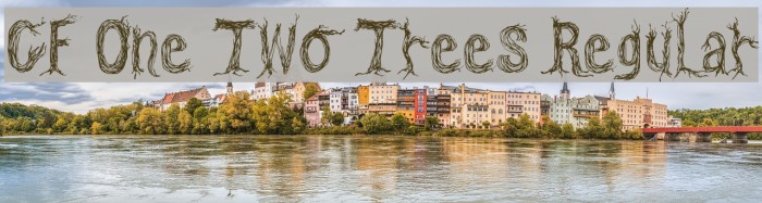CF One Two Trees Regular フォント examples