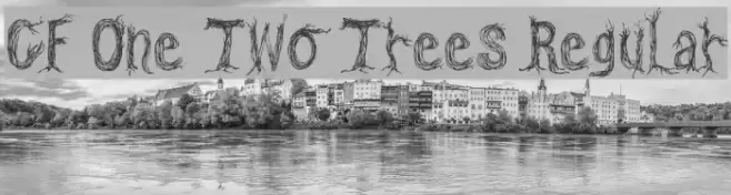 CF One Two Trees Regular フォント examples