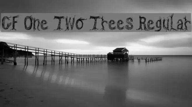 CF One Two Trees Regular フォント examples