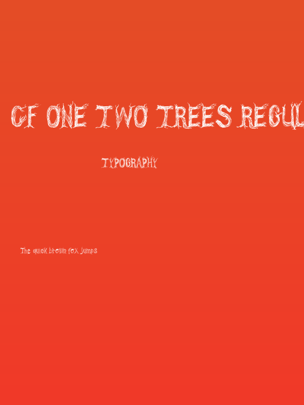 CF One Two Trees Regular Poster
