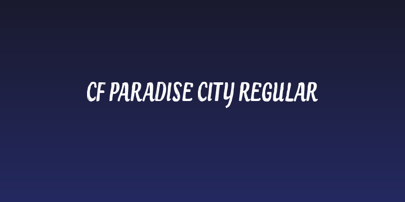 CF Paradise City Regular Social Header