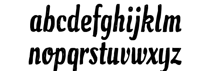 CF Paradise City Regular Font LOWERCASE