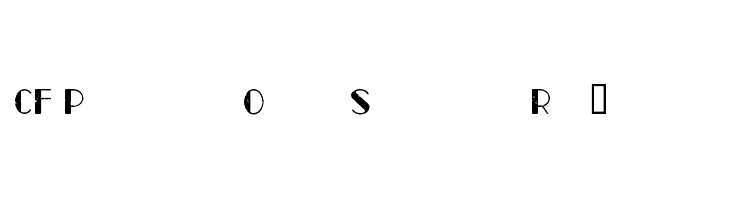 CF Paris Old Style Regular Schriftart