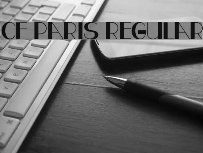 CF Paris Regular Font examples