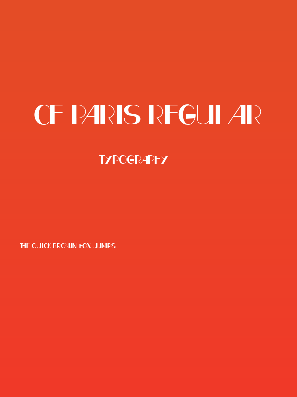 CF Paris Regular Poster