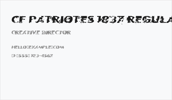 CF Patriotes 1837 Regular Business Card