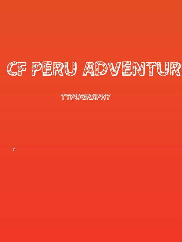 CF Peru Adventure Regular Poster