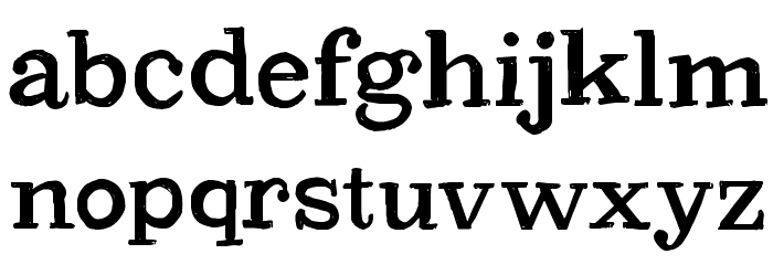CF PetersonPERSONAL Regular Font LOWERCASE