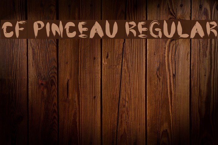 CF Pinceau Regular Font examples