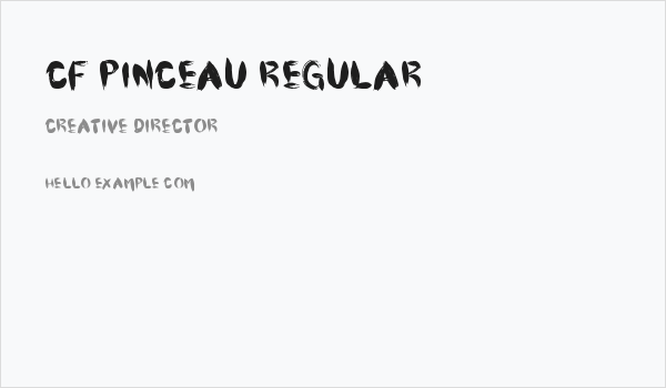 CF Pinceau Regular Business Card