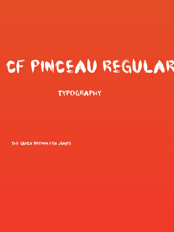 CF Pinceau Regular Poster