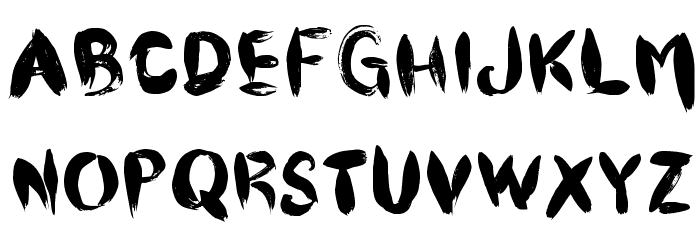 CF Pinceau Regular Font LOWERCASE