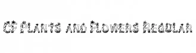 CF Plants and Flowers Regular  font caratteri gratis