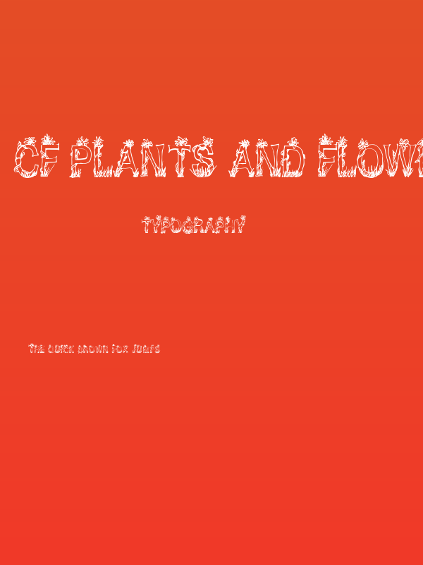CF Plants and Flowers Regular Poster