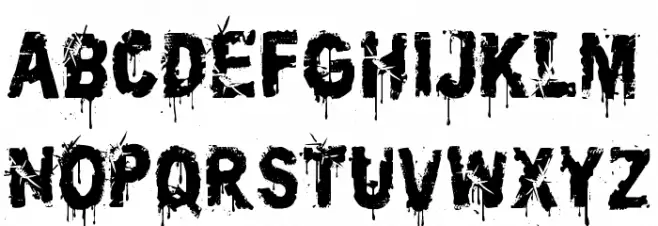 CF Politicians Killers Regular フォント 大文字