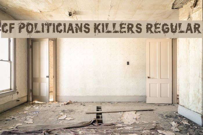 CF Politicians Killers Regular Font examples