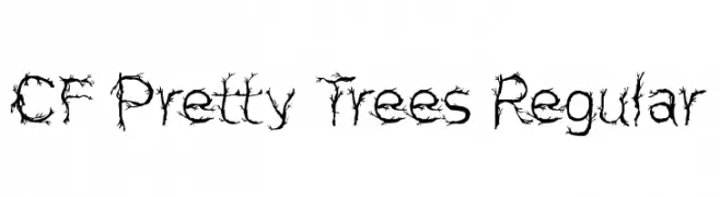 CF Pretty Trees Regular  フリーフォントのダウンロード