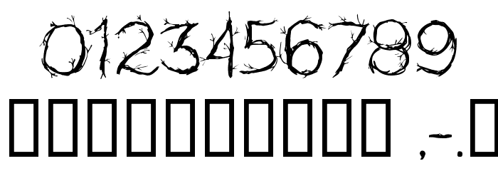 CF Pretty Trees Regular Font OTHER CHARS