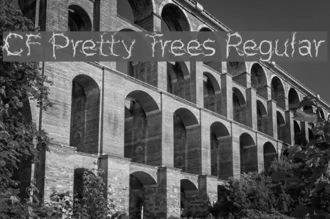 CF Pretty Trees Regular Font examples